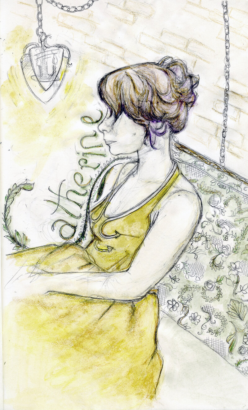Colored pencil portrait of Catherine