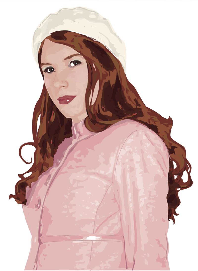 Illustrated self-portrait, 2003