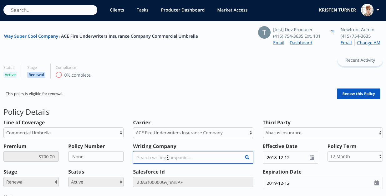 Policy Data Coverage Workflow